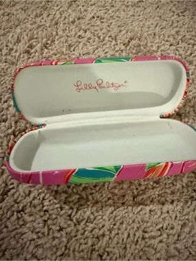 Lilly Pulitzer Pink Floral Sunglasses Case
